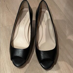 Cole Haan Black Peep Toe Heels